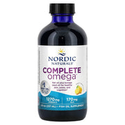 Nordic Naturals Complete Omega lemon liquid bottle, omega-3-6-9 blend 237ml