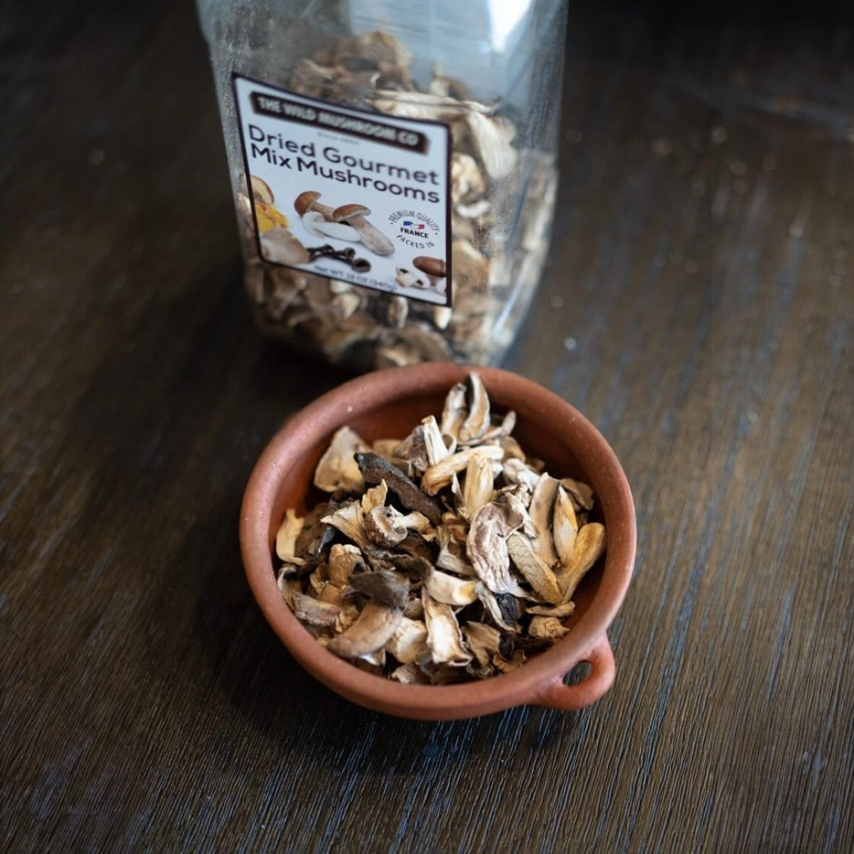 Lifestyle/use image: Wild Mushroom Co mushrooms used in cooking dishes 340g