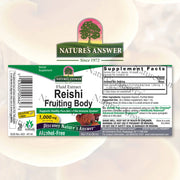 Nature's Answer Reishi Fruiting Body Alcohol-Free Extract 30ml barcode packaging