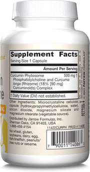 Jarrow Formulas Curcumin Phytosome 500 mg 60-120 Veggie Capsules