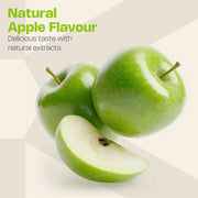 Nutriburst NutriGreens Gummies - 22 Fruit & Veg Blend with Vitamins - 60 Count apple flavour.