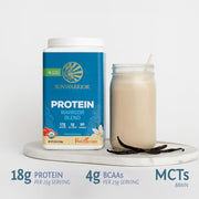Sunwarrior Plant-Based Protein Powder, Vanilla Flavoured 750g.