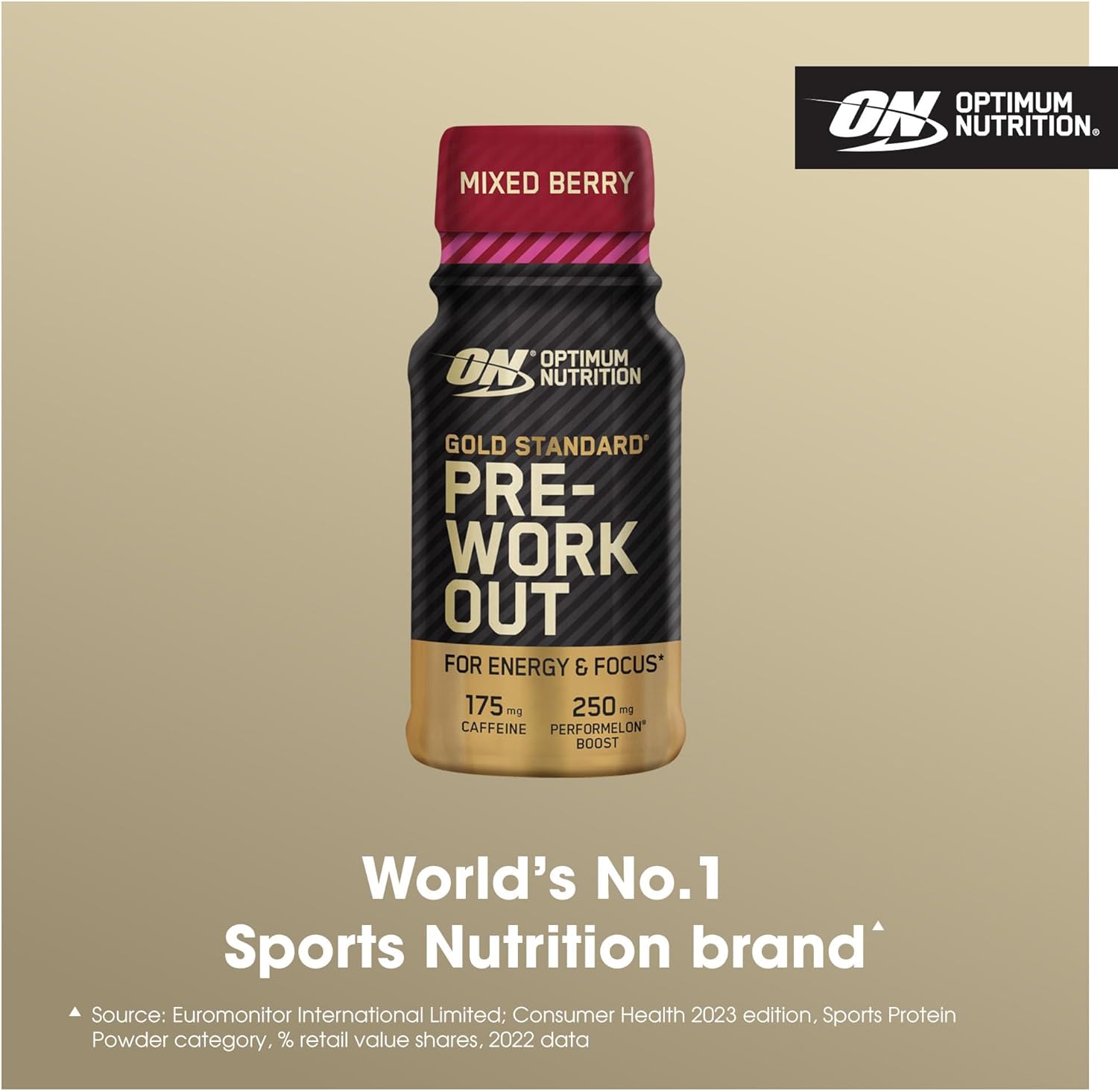 Optimum Nutrition Pre Workout Energy Shot Berry 60ml