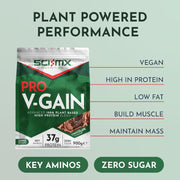 SCI-MX Nutrition Pro V-Gain Vegan Protein Powder Chocolate 2.2kg