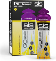 SIS Science in Sport GO Isotonic Energy Gel Blackcurrant, 6-pack.