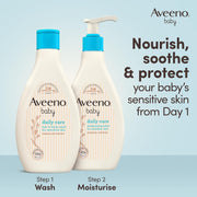 Aveeno Baby Daily Care 2-in-1 Hair & Body Wash with Oat - Tear-Free - 400ml variants.