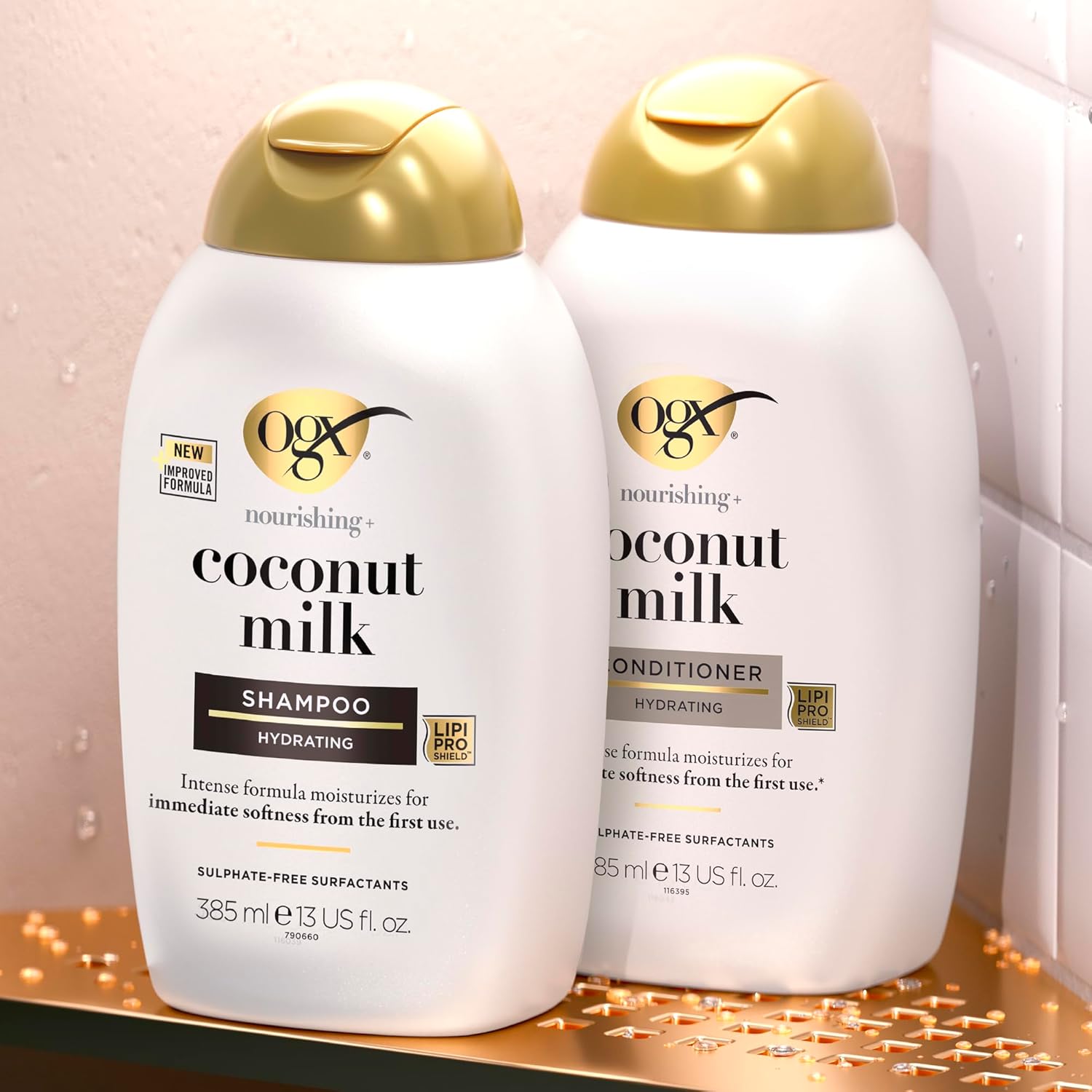 OGX Nourishing Coconut Milk Shampoo - 385ml & conditioner.