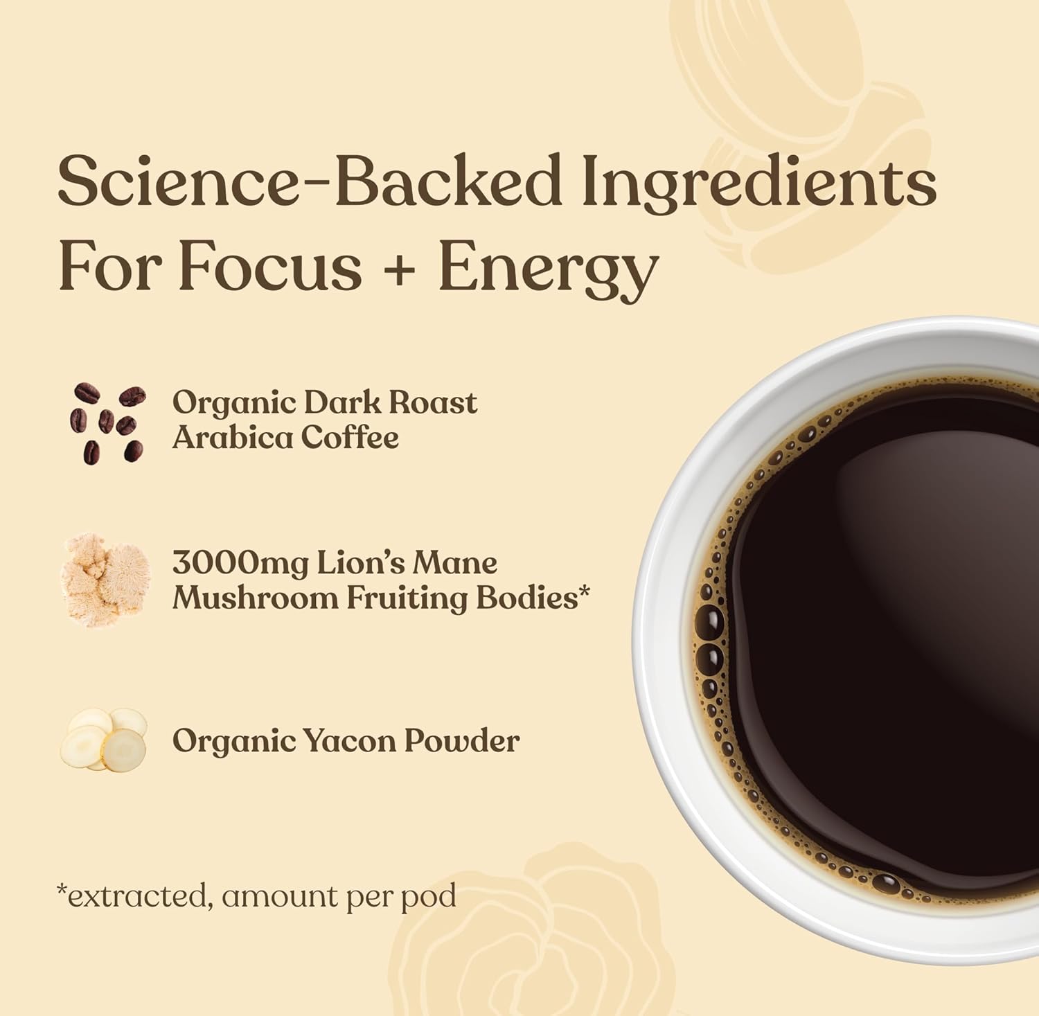 Four Sigmatic Organic Coffee Pods, Dark Roast - 24 Count