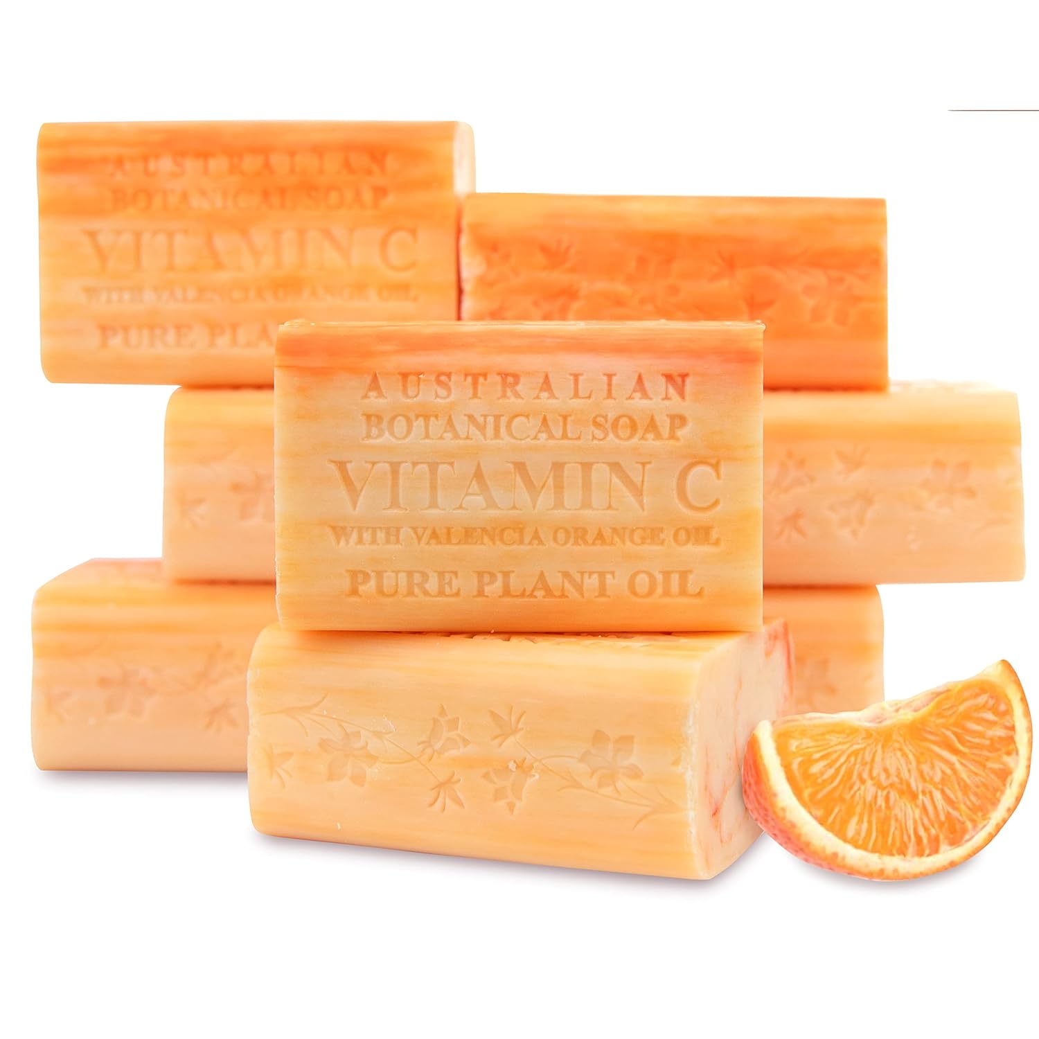 Australian Botanical Valencia Orange & Vitamin C Soap Bar - Pack of 8