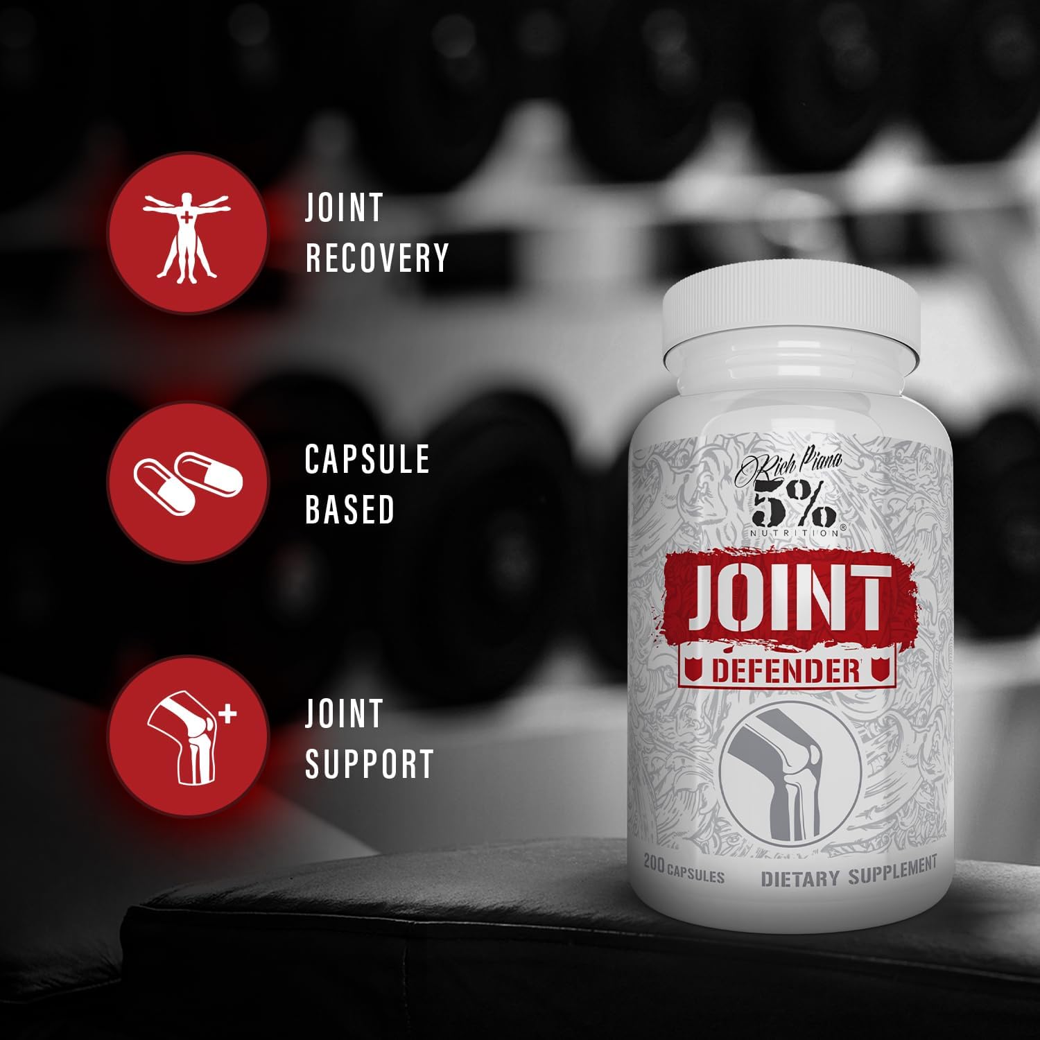 Supplement facts label for Joint Defender showing ingredient complex and usage.