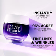Olay Retinol 24 Night Face Cream & Moisturiser - 50ml