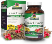 Nature’s Answer Female Complex vegetarian capsules 90 count bottle & box front view on a white background