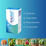 Sealed pack of Anusol Suppositories, 12 count, on a clean background.