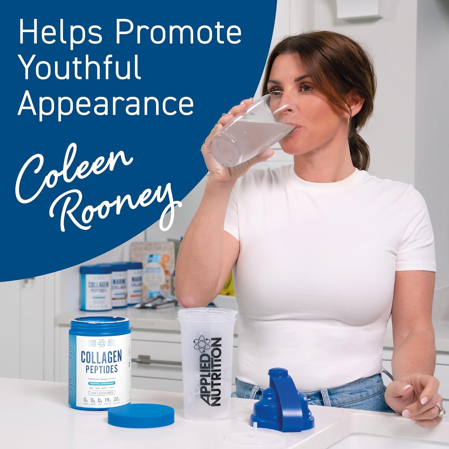 Applied Nutrition Collagen Peptides powder mixed drink unflavoured 300g