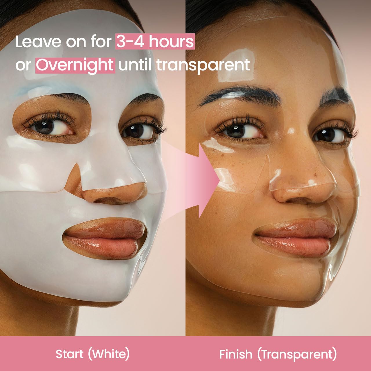 Biodance Bio Collagen Real Deep Hydrogel Face Mask 4 Sheets application guide and hydrogel mask