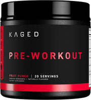 Kaged Original supplement powder fruit punch tub front label 564g on white background