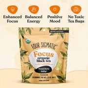 Four Sigmatic Organic Black Tea, L-Theanine & Lion's Mane, Lemon - 60g