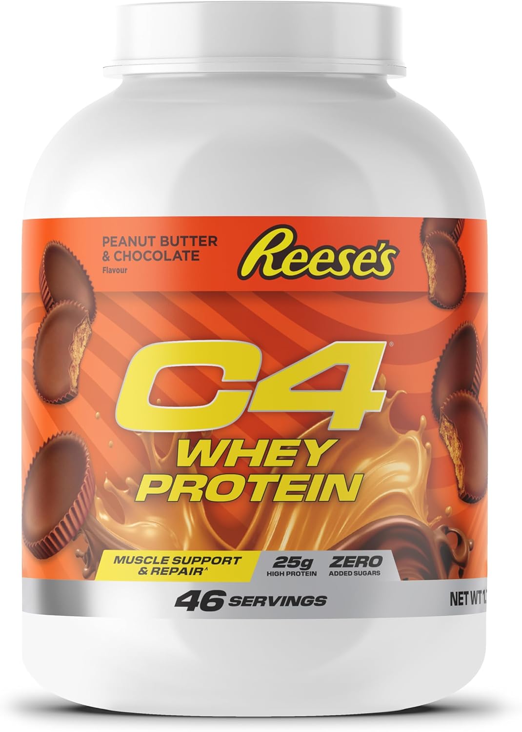 Cellucor C4 Whey Protein 1.7kg tub, Reese's Peanut Butter Chocolate flavour.