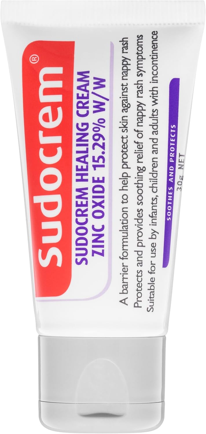 Front image: Sudocrem healing cream zinc oxide tube 30g