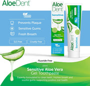 Aloe Dent Aloe Vera Sensitive Toothpaste Fluoride Free - 100ml