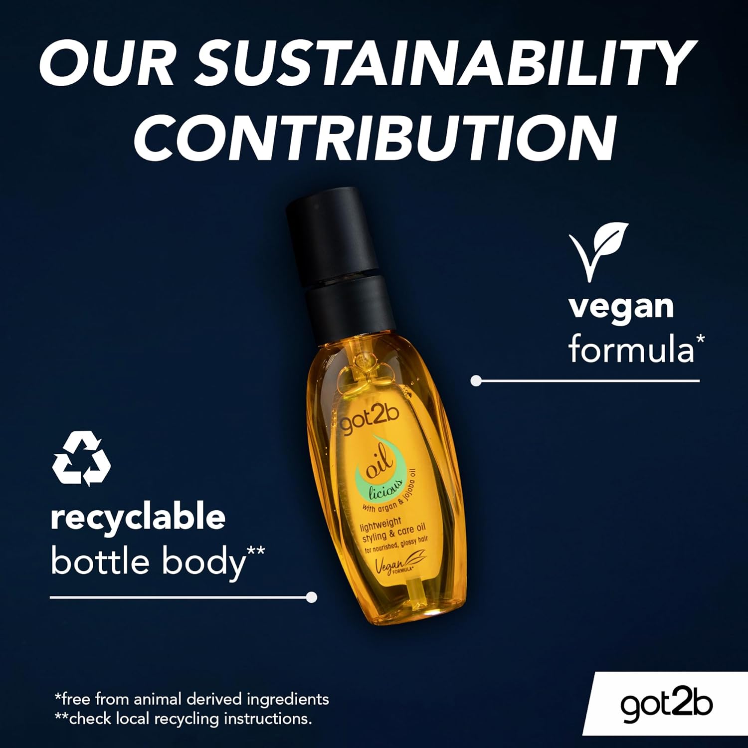 got2b Oil-Licious Argan & Jojoba Styling & Care Oil 50ml