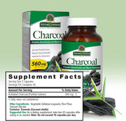 Nature's Answer Activated Charcoal Capsules 90 count supplement facts and directions