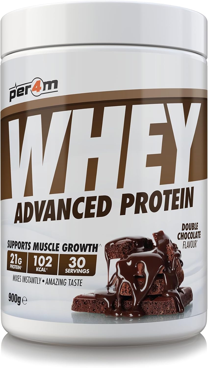 Per4m Whey Advanced Protein 900 g – Double Chocolate | 21 g Protein ...