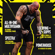 Lifestyle/use image: Animal Pak multivitamin supplement daily pack with water sachet packs 44 count