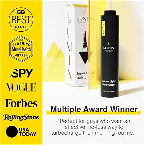 Lumin Super Light Moisturizer for Men - Oil-Control Gel with HA - 50ml