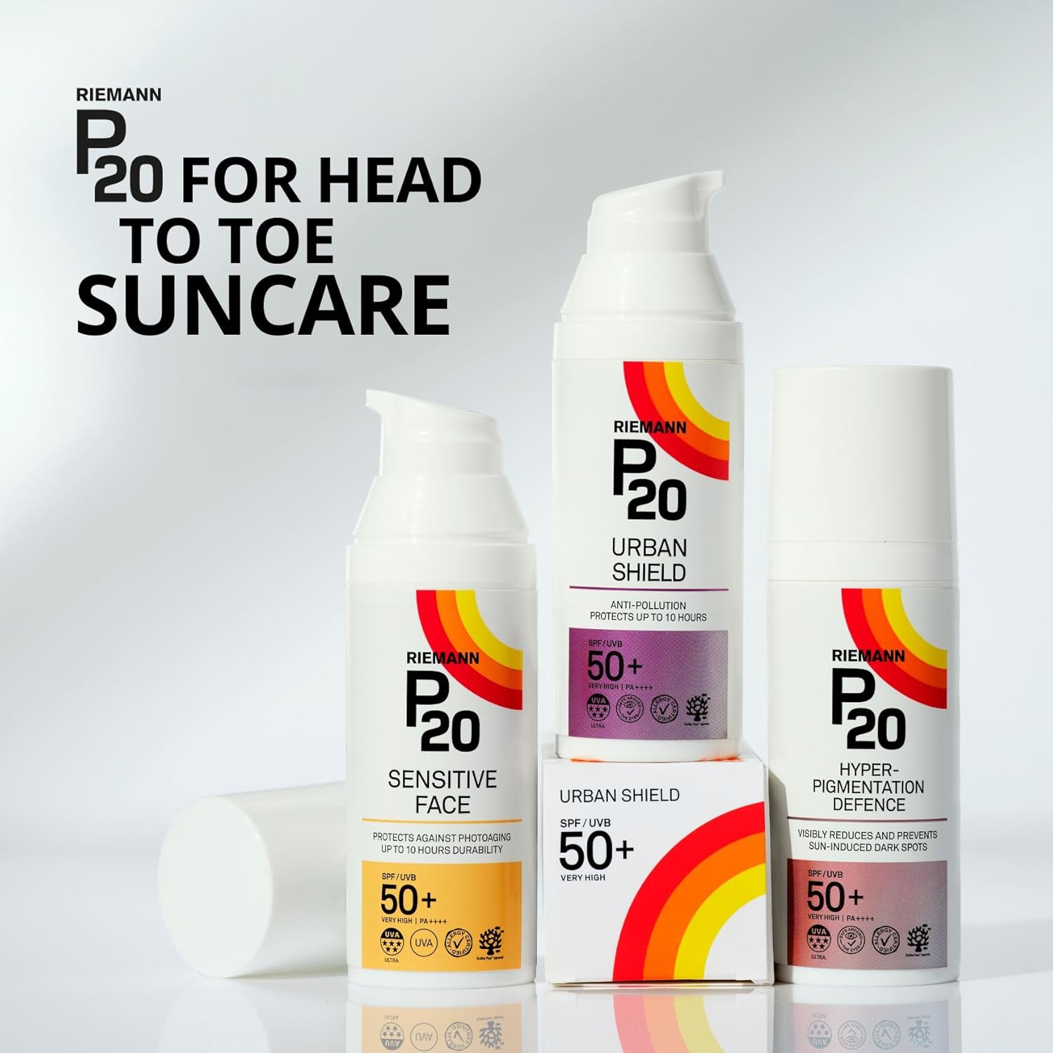 Riemann P20 Original SPF50+ Sunscreen variants