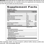 Country Life Maxi-Hair for Men supplement facts & ingredients label bottle 60 softgels
