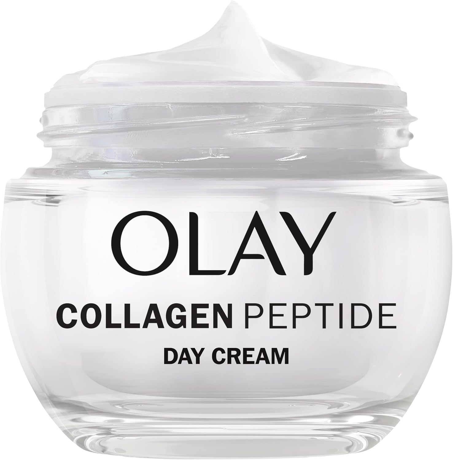 Olay Collagen Peptide Day Moisturiser jar, 50ml.