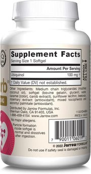 Jarrow Formulas QH-absorb  100 mg – 60-120 Softgels