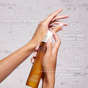 Moroccanoil Night Body Serum, pump bottle packaging, fragranced formula, 100ml, ingredients information