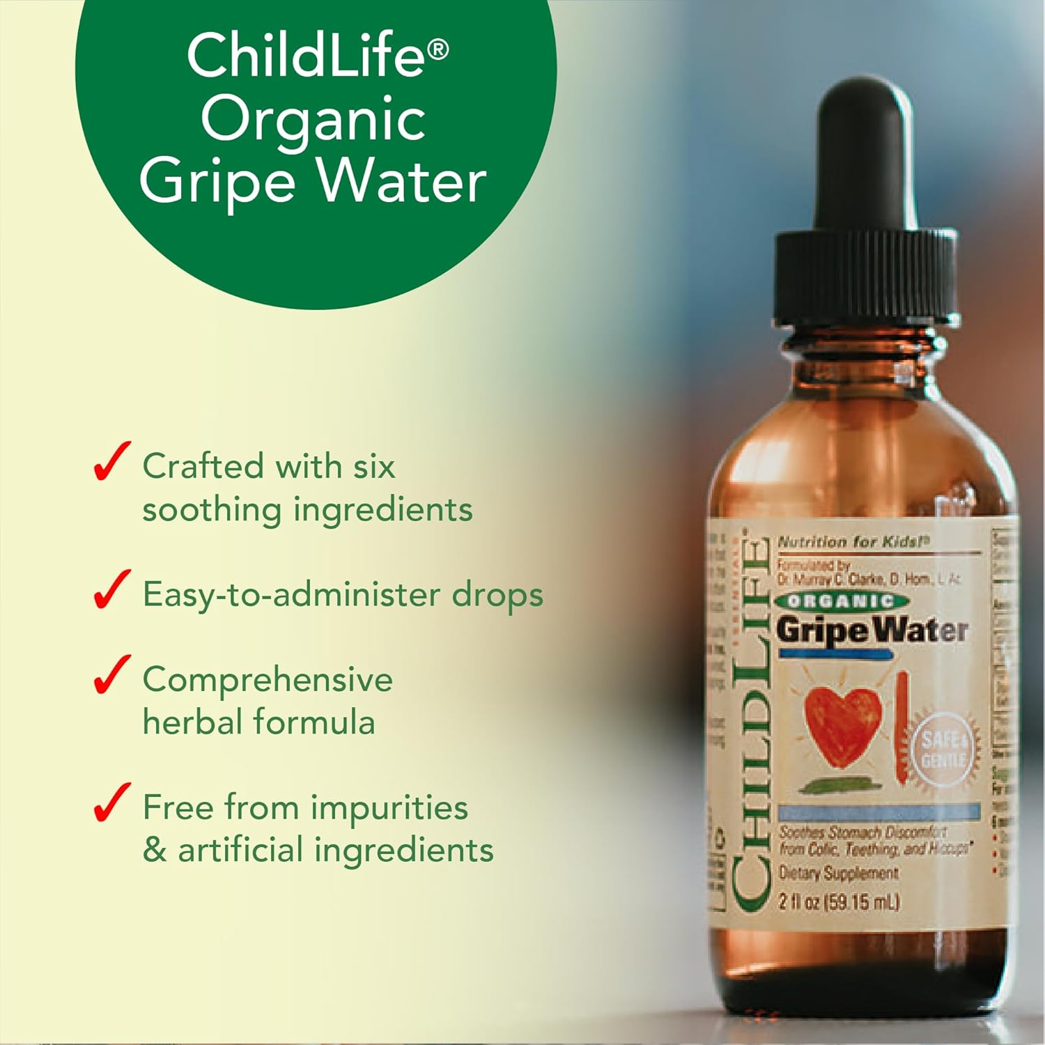 ChildLife Essentials Organic Gripe Water Liquid Formula – 59ml