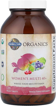 Garden of Life Organics Women's Multivitamin bottle  120 vegan tablets.