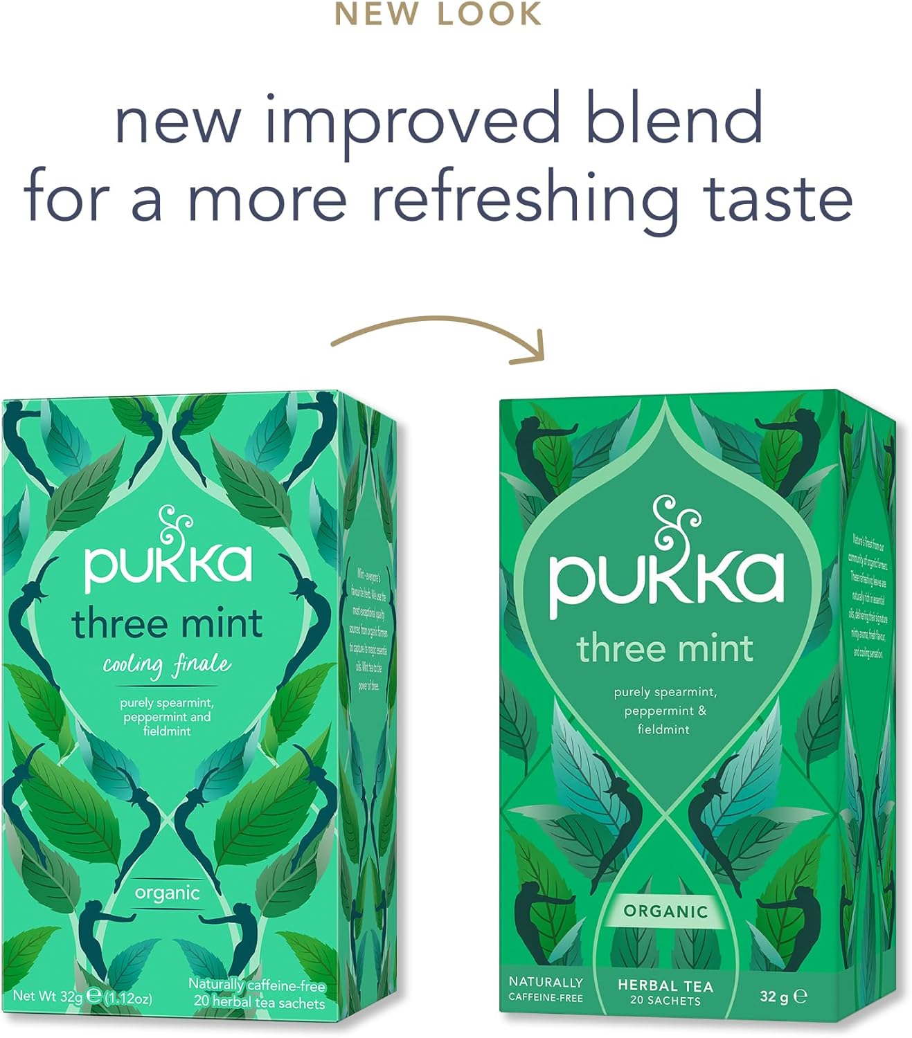 Pukka Organic Three Mint Herbal Tea 32g - 20 Sachets