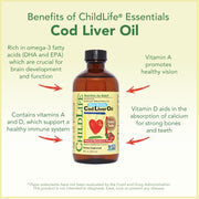 ChildLife Essentials Cod Liver Oil – 237ml