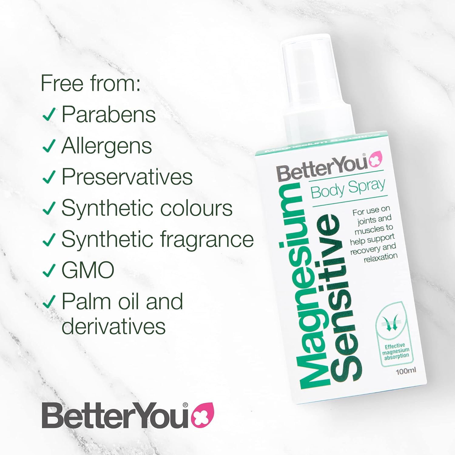 BetterYou Magnesium Sensitive Body Spray - 100ml