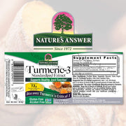 Nature’s Answer Turmeric-3 Extract, Alcohol-Free – 13 g Whole Root Equiv., 30 ml