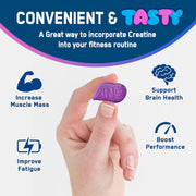 Supplement Facts & Ingredients Image: Applied Nutrition creatine gummies cola blast ingredients label 80 count