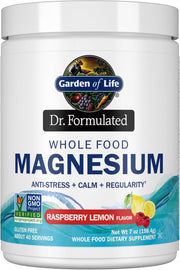 Garden of Life Dr. Formulated Magnesium Powder, Raspberry Lemon - 198.4g