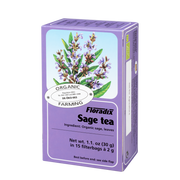 Floradix Organic Sage Herbal Tea - 15 Teabags, 2g Each