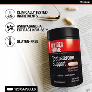 WEIDER PRIME Powered  – Testosterone Support (120 Capsules)