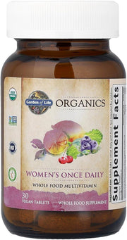Garden of Life Organics Once Daily Women's Multivitamin bottle 30 tablets