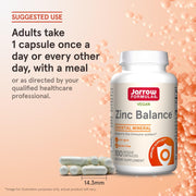 Jarrow Formulas Zinc Balance® – 100 Capsules