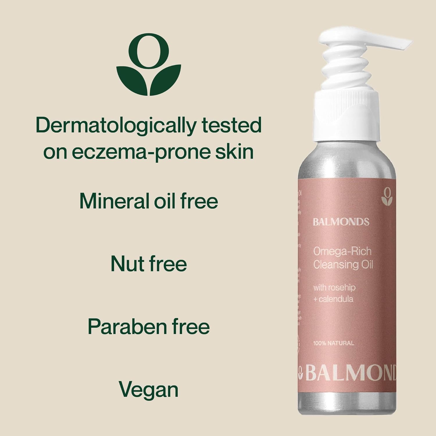 Balmonds Omega-Rich Cleansing Oil Natural Face Cleanser - 125ml