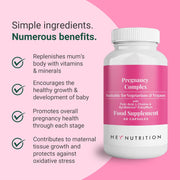 Hey Nutrition Women's Multivitamin with Folic Acid & Iron - 60 Capsules