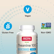 Jarrow Formulas L-Theanine 100mg Veggie Capsules - 60 Count