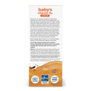 Label showing dosage instructions for Nordic Naturals infant vitamin D3 drops.